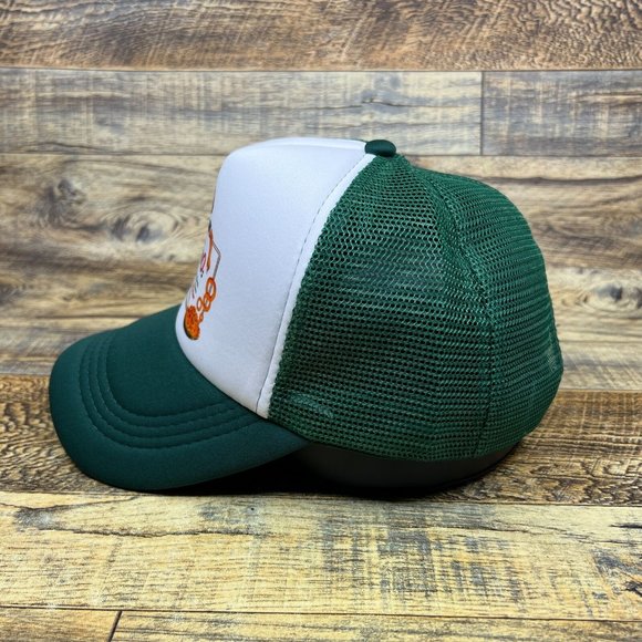 Spaghetti-O Mens Trucker Hat Green Snapback 60s Logo Vintage Food Drink Cap - Picture 4 of 8